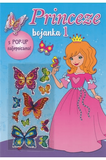 Princeze 1 : bojanka s pop-up naljepnicama - naslovnica