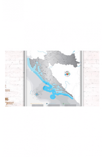 Karta Svijeta Scratch My Travel Map Hrvatska - slika proizvoda
