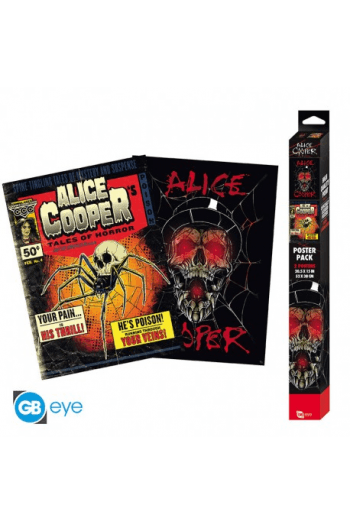 Alice Cooper - Set 2 Chibi Posters - Tales Of Horror/Skull (52X38) - slika proizvoda