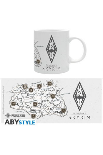 Skyrim - Mug - 320 ml - Map - Subli - Box - slika proizvoda