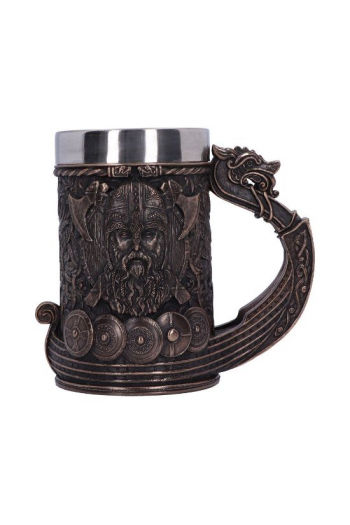 Nemesis Now Bronze Drakkar Viking Tankard 15Cm - slika proizvoda