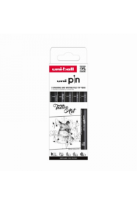 Marker Uni pin set 0.1,0.2,0.7,BR,CS3 mm crni Tatoo Art 5,1 - slika proizvoda