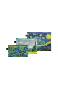 Loqi ZP.SC.CR - Vincent Van Gogh- The Starry Night Recycled Zip Pockets