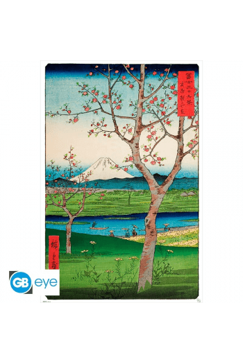 Hiroshige - Poster Maxi 91.5X61 - The Outskirts Of Koshigaya Exclu - slika proizvoda