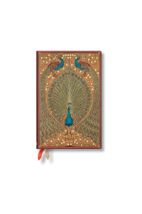 Planer dnevni 2026 9,5x14cm - mini s gumicom Hafizs Peacocks Paperblanks