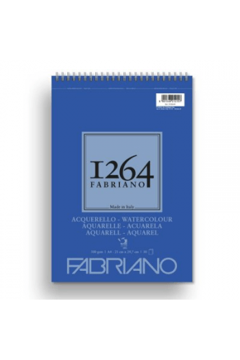 Blok Fabriano 1264 watercolour 21x29,7 (A4) 300g 30L spiralni top side 19100649 - slika proizvoda