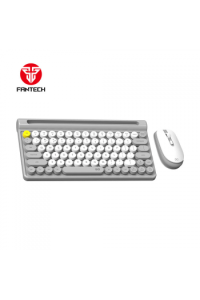 Set bežični miš i tipkovnica Fantech Mochi 80 WK897 sivo-bijela