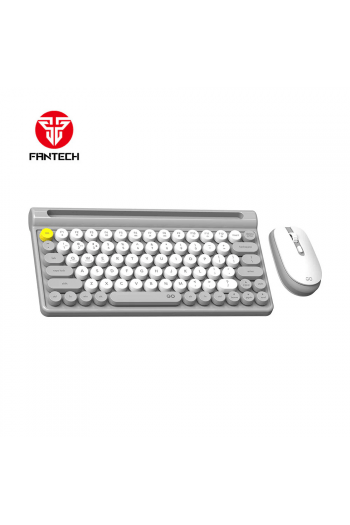 Set bežični miš i tipkovnica Fantech Mochi 80 WK897 sivo-bijela - slika proizvoda