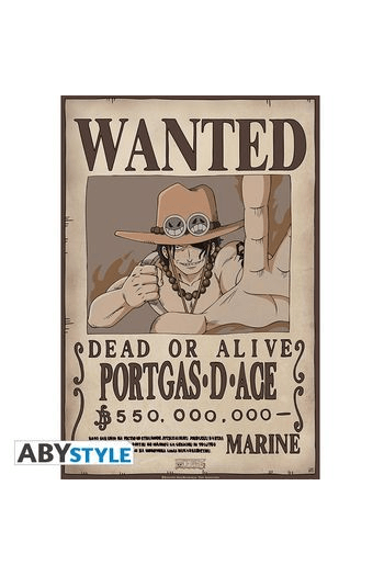 One Piece Poster Wanted Ace (52x35cm) - slika proizvoda