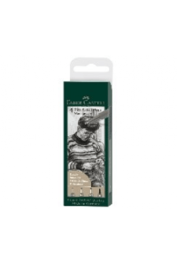 Set Pitt artist pk4 faber Castell 167169 warm gray IV blister