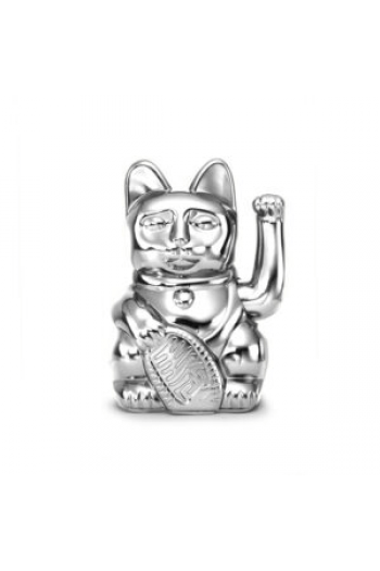 Lucky Cat Cosmic Mercury, Shiny Silver, 10.5x8,5x15 cm, plastic no batt. - slika proizvoda