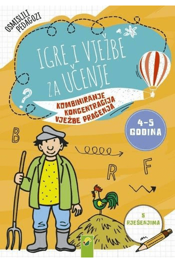 Igre i vježbe za učenje 4-5 godina - naslovnica