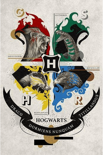 Harry Potter - Poster Animal Crest (91.5 x 61) - slika proizvoda