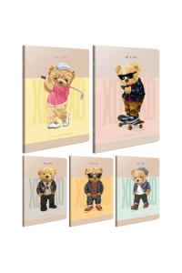 Xoxo bilježnica A4 crte