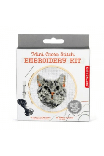Mini Embroidery Kit Cat - slika proizvoda