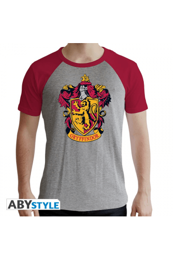 Harry Potter - Tshirt "Gryffindor" Man Ss Grey & Red- Premium_M - slika proizvoda
