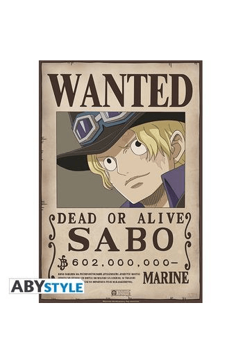One Piece Poster Wanted Sabo (52x35cm) - slika proizvoda