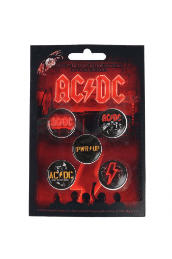 AC/DC POWER up bedževi set - slika proizvoda