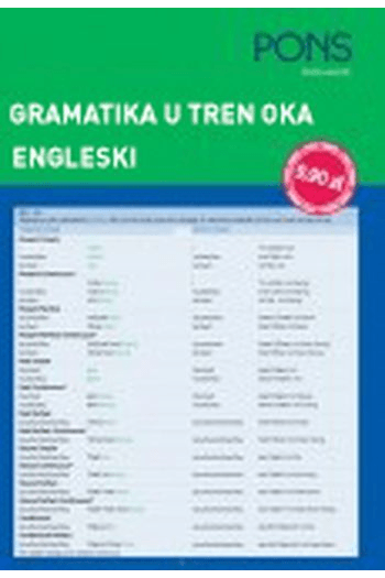 PONS gramatika u tren oka engleski - naslovnica