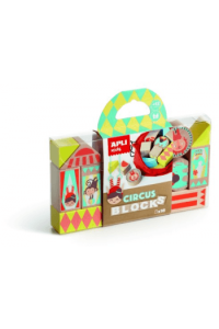Drvene kocke Apli cirkus 16 kom + torbica 15268 - slika proizvoda