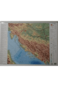 Zemljovid Hrvatska Zidni - Mini (Dužina : 64 cm X Visina : 49 cm)