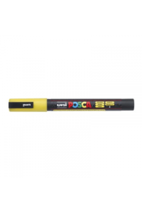 Marker Uni pc-3ml Posca glitter žuti - slika proizvoda