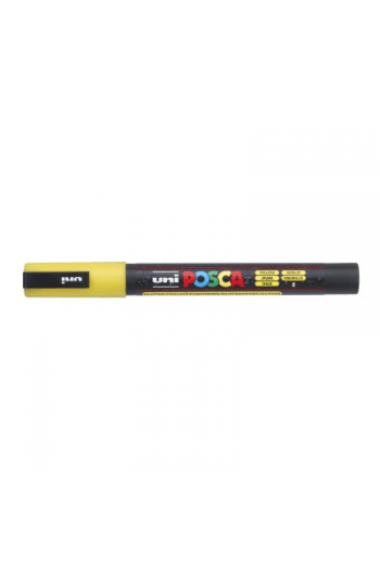 Marker Uni pc-3ml Posca glitter žuti - slika proizvoda