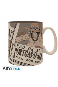 ONE PIECE - Mug - 460 ml - Wanted Ace - porcl. with box - slika proizvoda