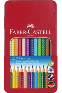 Boje drvene  12boja metalna kutija Grip 2001 Faber Castell 112413 ~ 1/5/80 - slika proizvoda