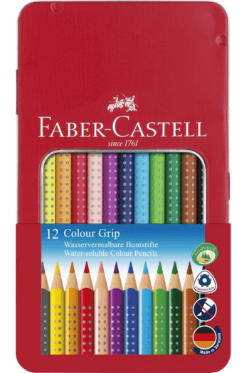 Boje drvene  12boja metalna kutija Grip 2001 Faber Castell 112413 ~ 1/5/80 - slika proizvoda