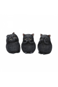 Nemesis Now Three Wise Fat Cats 8.5cm