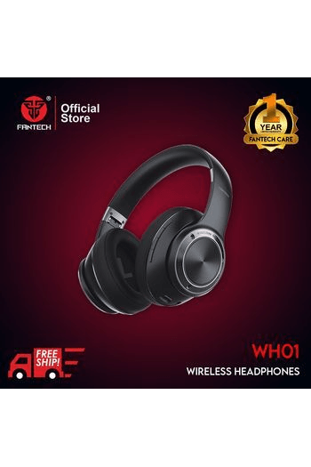 Bluetooth Stereo Slušalice Fantech BT5.0, 3,5mm + Tip C WH01 Crne - slika proizvoda