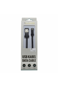 USB kabel + Class iphone 6/7/8/X/XS/XR/11 pleteni 1 m crni - slika proizvoda