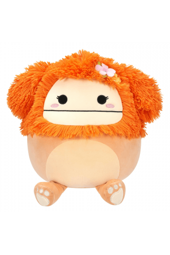 SQU: SQUishmallows 30cm W19 - Shasta - Svijetlonarančasti Bigfoot S Cvjetnom Ukosnicom - slika proizvoda