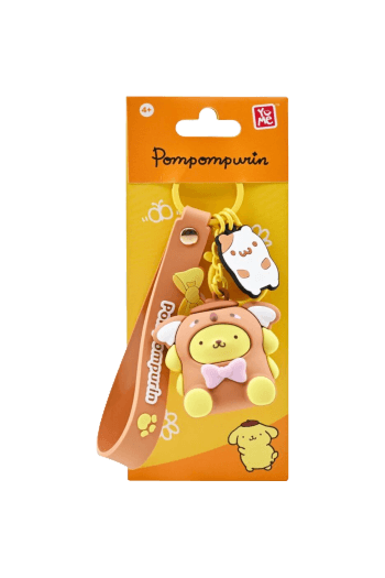 Yume Hello Kitty & Friends Animal Series Keychain With Hand Strap - Pompompurin - slika proizvoda