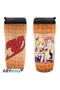 FAIRY TAIL - Travel mug "Lucy, Natsu & Emblem" - slika proizvoda