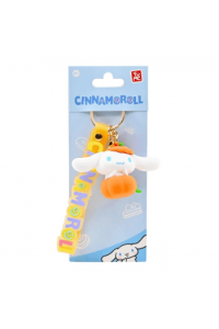 Yume Cinnamoroll Four Seasons Series Keychain With Hand Strap - Pumpkin