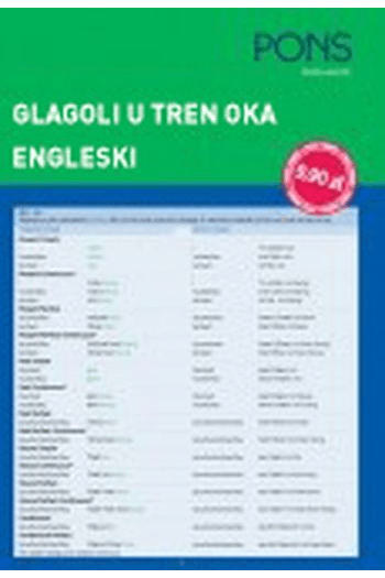 PONS glagoli u tren oka engleski - naslovnica