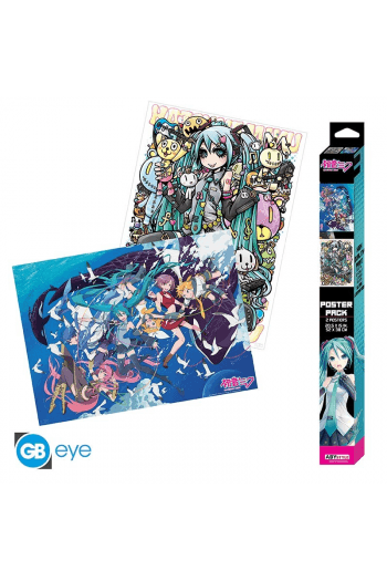 Hatsune Miku - Set 2 Posters Chibi 52X38 - Series 2 - slika proizvoda