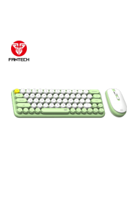 Set bežični miš i tipkovnica Fantech Mochi 65 WK896 GM zeleno-bijela