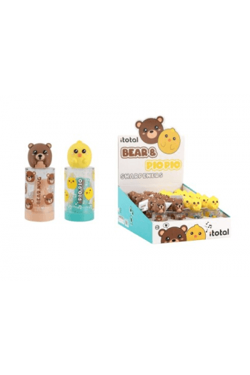 Šiljilo iTotal Cute animals medo+pilić sortirano 24/1 XL2692 - slika proizvoda