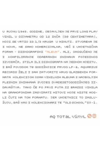 Razni izvođači - AQ Total 08 LP - omot