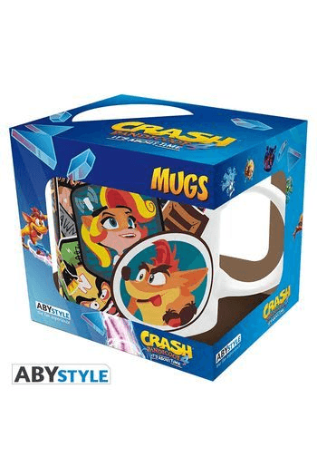 CRASH BANDICOOT - Mug - 320 ml - Sticker Crash - subli - with box - slika proizvoda