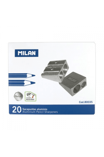 Šiljilo Metalno 2 Rupe Milan Alu 80035 P20,400 - slika proizvoda