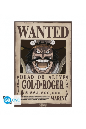 One Piece - Poster Maxi 91.5X61 - Wanted Gol .D. Roger - slika proizvoda