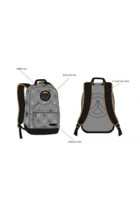 Jinx Overwatch Hero Splash Backpack Gray