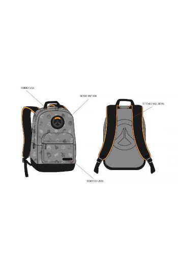 Jinx Overwatch Hero Splash Backpack Gray - slika proizvoda