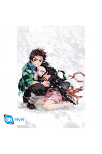 Demon Slayer - Poster Maxi 91.5X61 - Tanjiro & Nezuko Snow - slika proizvoda