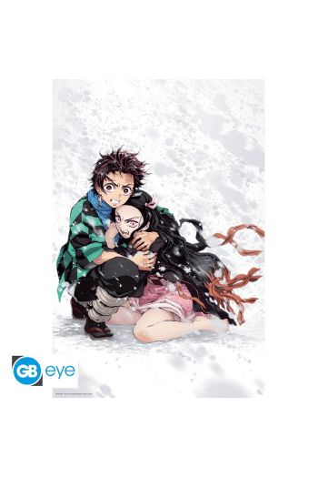Demon Slayer - Poster Maxi 91.5X61 - Tanjiro & Nezuko Snow - slika proizvoda