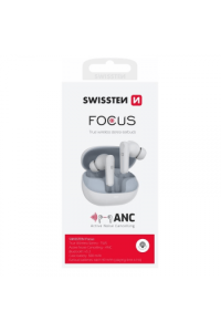 Swissten slušalice Bluetooth Anc 28h, HandsFree, bijele Focus - slika proizvoda